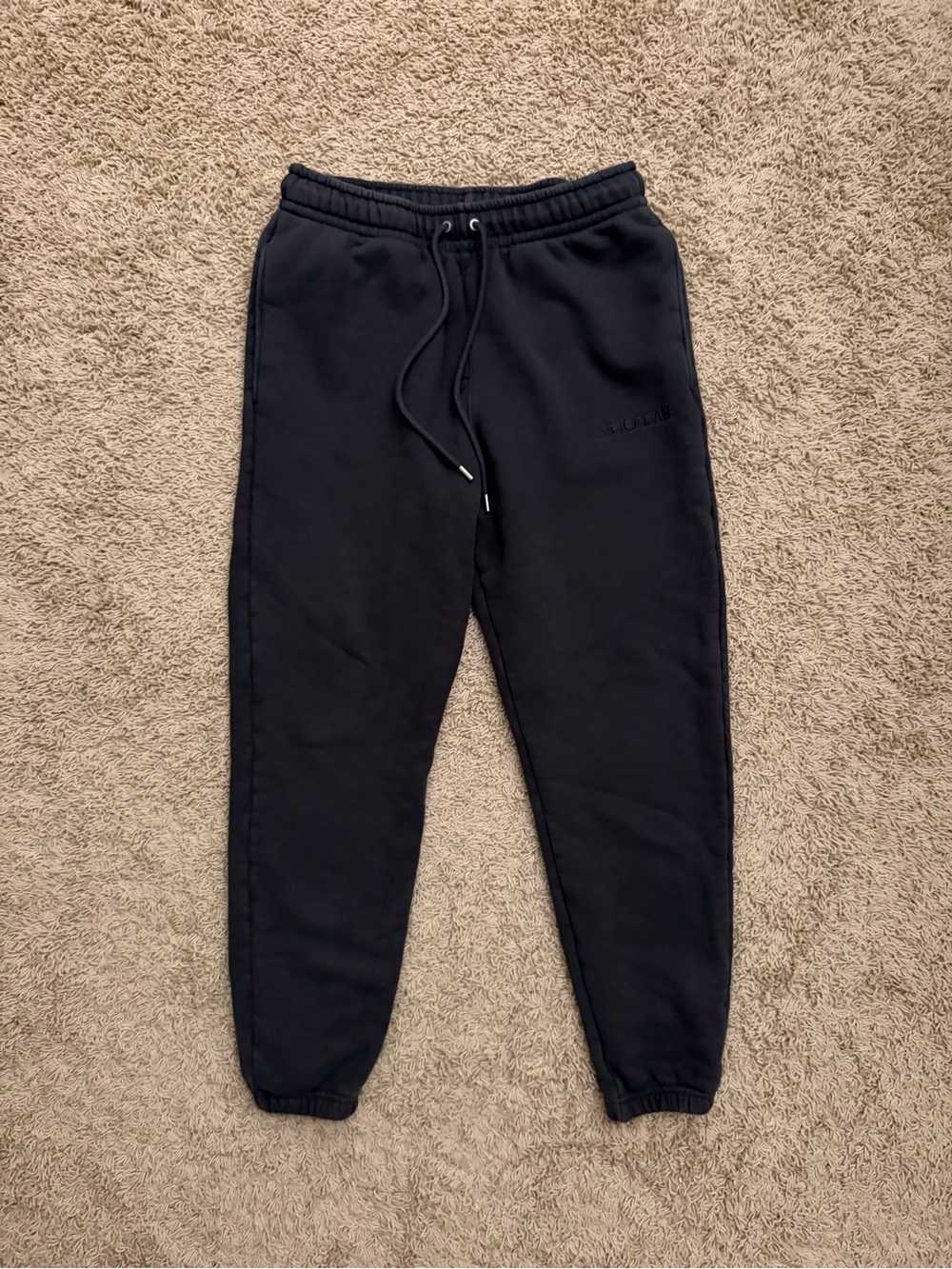 Jordan Essentials Men's Heavyweight Joggers Sz Medium Gym Black Embroidered Logo